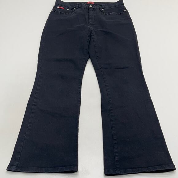 CHAPS Women’s 10 Black Boot Cut Jeans - Picture 3 of 3